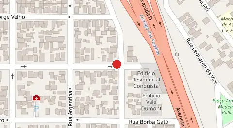 Mapa da localização