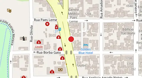 Mapa da localização
