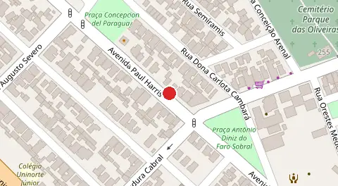Mapa da localização