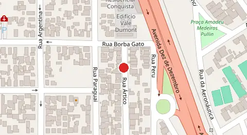 Mapa da localização