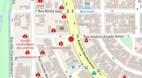 Mapa da localização