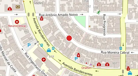 Mapa da localização