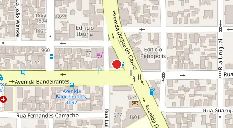 Mapa da localização