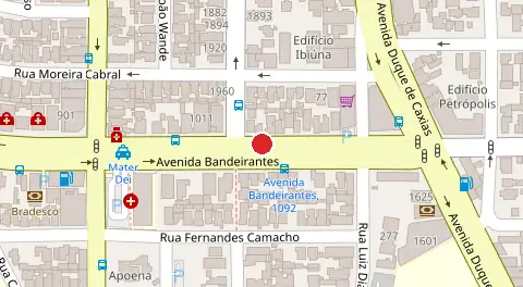 Mapa da localização