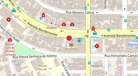 Mapa da localização