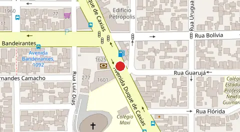 Mapa da localização