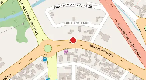 Mapa da localização