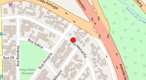 Mapa da localização