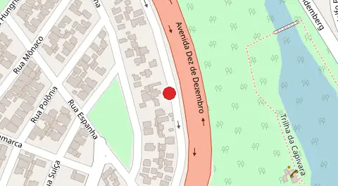 Mapa da localização