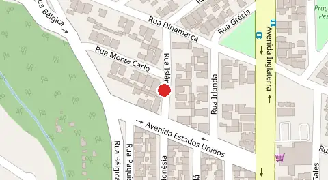 Mapa da localização