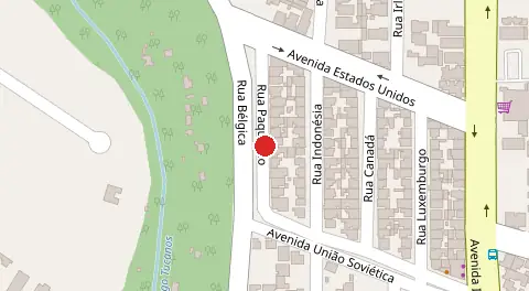 Mapa da localização