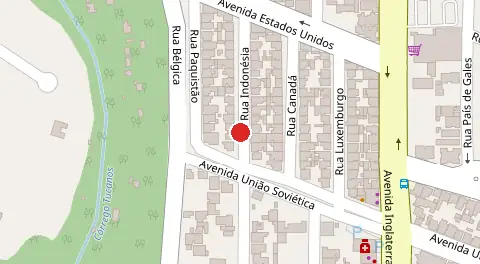 Mapa da localização