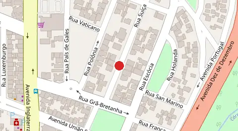 Mapa da localização