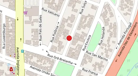 Mapa da localização