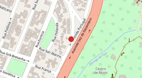 Mapa da localização