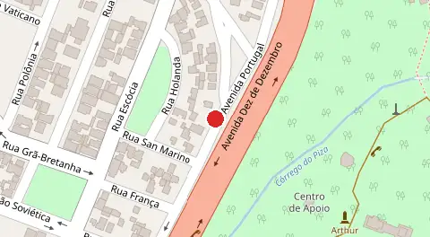 Mapa da localização