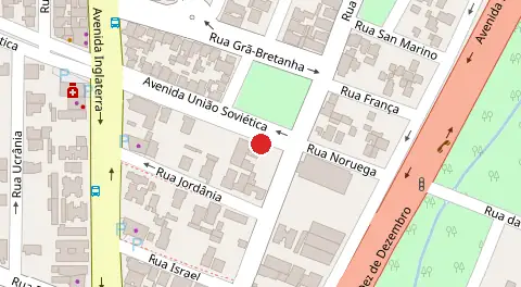 Mapa da localização