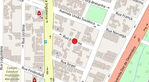 Mapa da localização