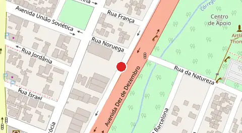 Mapa da localização