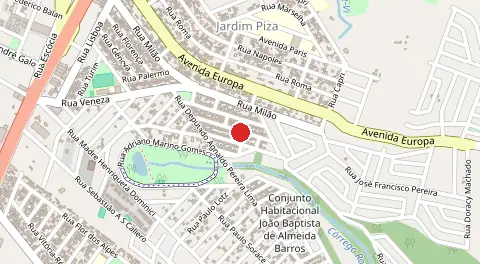 Mapa de Parque Residencial Jardim Piza