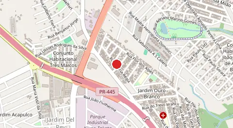 Mapa de Ouro Branco