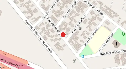 Mapa da localização