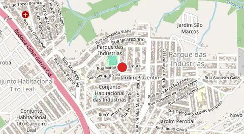 Mapa de Parque das Industrias