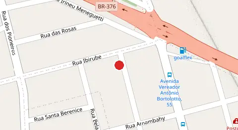 Mapa da localização