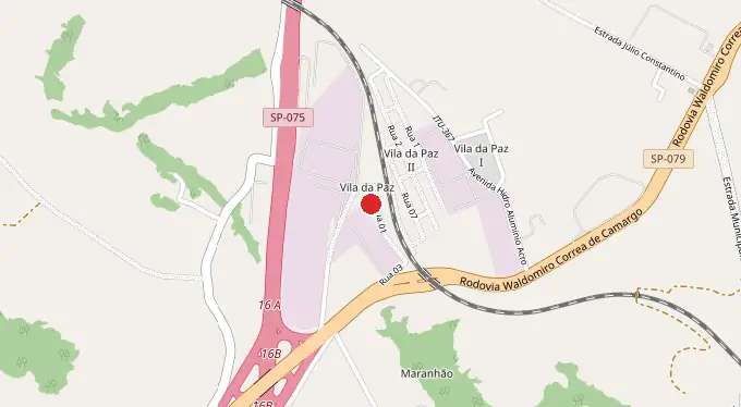 Mapa de Vila da Paz