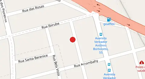 Mapa da localização