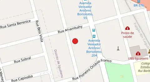 Mapa da localização