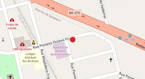 Mapa da localização