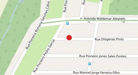 Mapa da localização