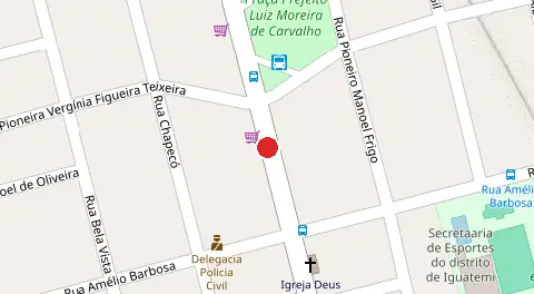 Mapa da localização