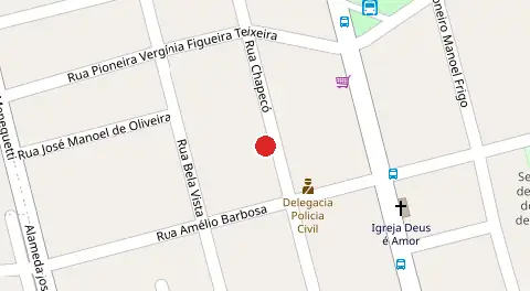 Mapa da localização
