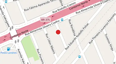 Mapa da localização