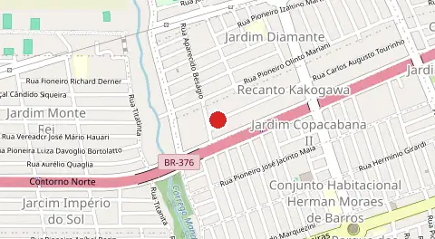 Mapa de Recanto Kakogawa