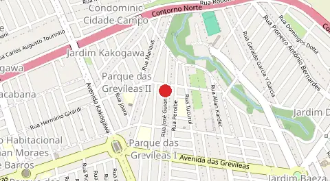 Mapa de Parque das Grevileas