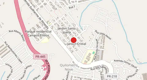 Mapa de Jardim Cristal