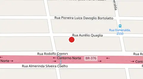 Mapa da localização