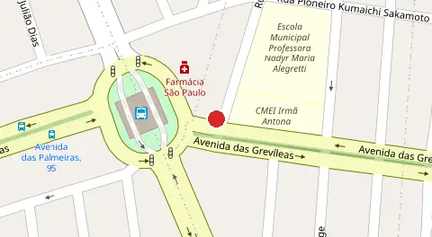 Mapa da localização