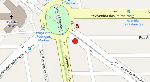 Mapa da localização
