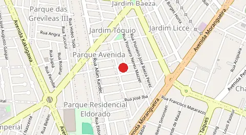 Mapa de Jardim Toquio