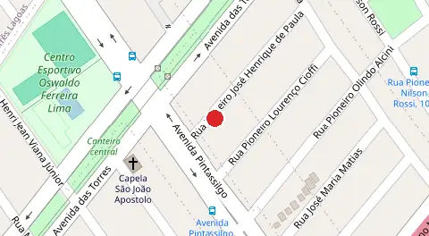 Mapa da localização