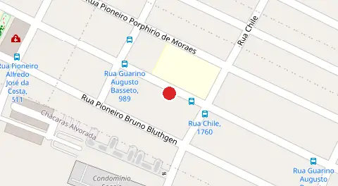 Mapa da localização