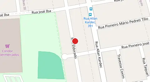 Mapa da localização