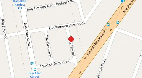 Mapa da localização