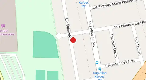 Mapa da localização