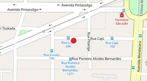 Mapa da localização