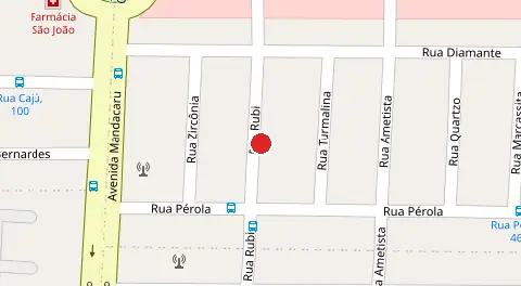 Mapa da localização
